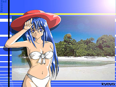 鏡也さんからの2000年残暑見舞いＣＧ。