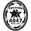 特急ふたつ星4047乗車記念のスタンプ